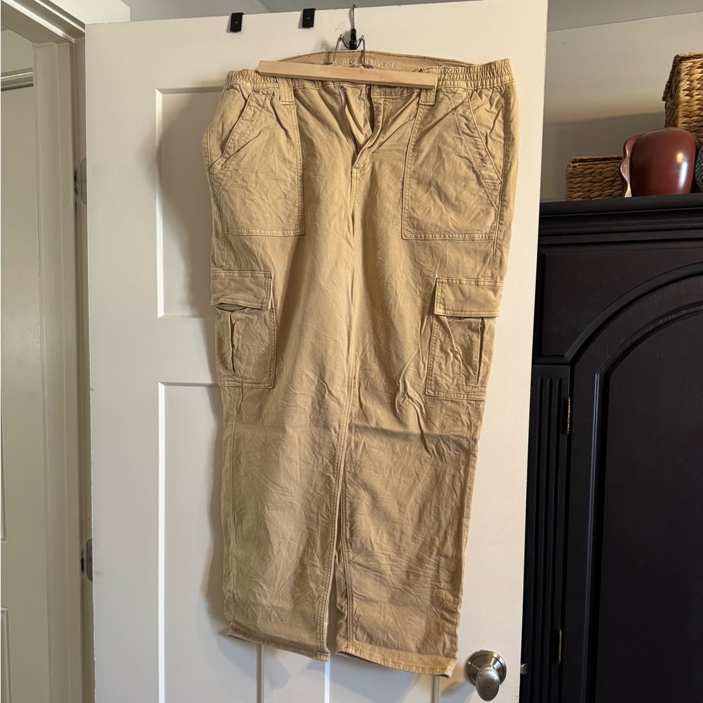 American Eagle stretch straight leg cargo pants - Picture 2 of 4